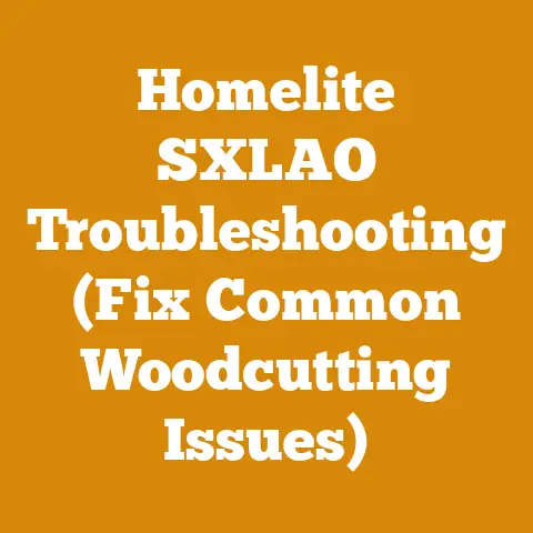 Homelite SXLAO Troubleshooting (Fix Common Woodcutting Issues)