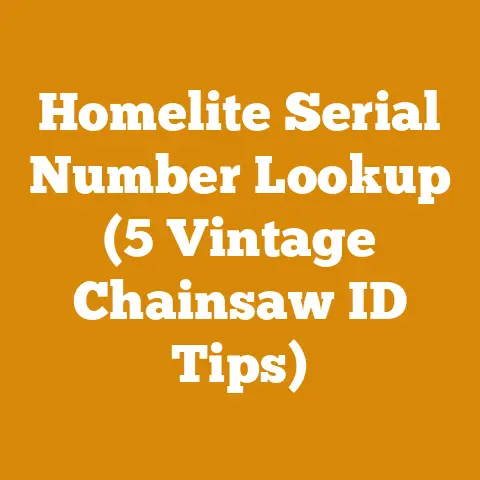 Homelite Serial Number Lookup (5 Vintage Chainsaw ID Tips)