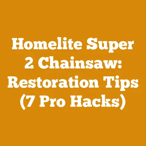 Homelite Super 2 Chainsaw: Restoration Tips (7 Pro Hacks)