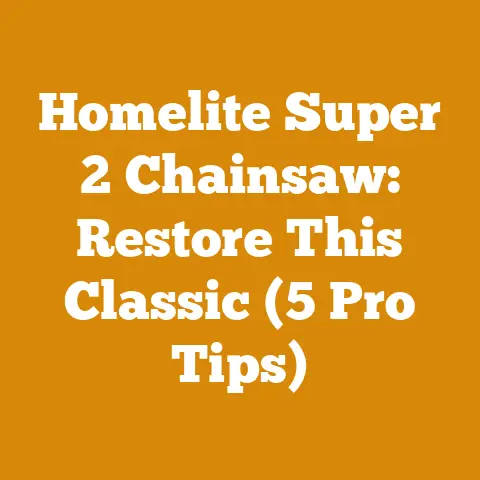 Homelite Super 2 Chainsaw: Restore This Classic (5 Pro Tips)