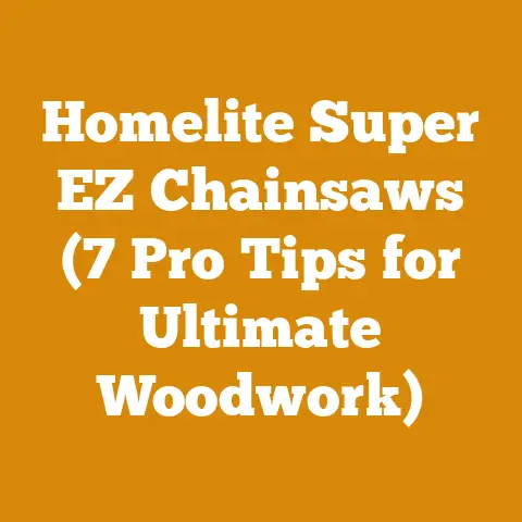 Homelite Super EZ Chainsaws (7 Pro Tips for Ultimate Woodwork)