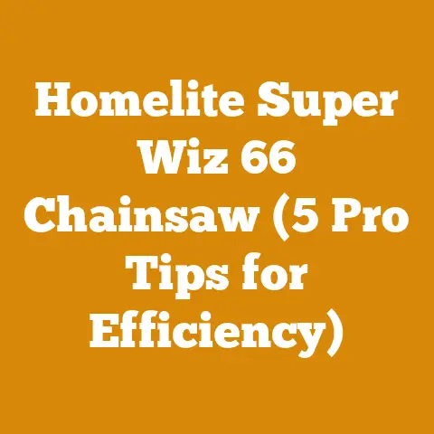 Homelite Super Wiz 66 Chainsaw (5 Pro Tips for Efficiency)