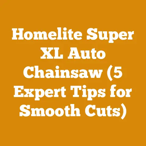Homelite Super XL Auto Chainsaw (5 Expert Tips for Smooth Cuts)