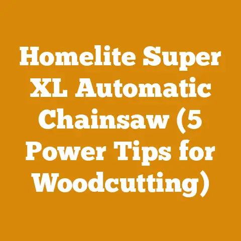 Homelite Super XL Automatic Chainsaw (5 Power Tips for Woodcutting)