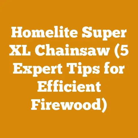 Homelite Super XL Chainsaw (5 Expert Tips for Efficient Firewood)