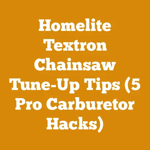 Homelite Textron Chainsaw Tune-Up Tips (5 Pro Carburetor Hacks)