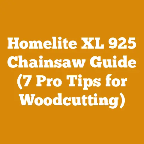 Homelite XL 925 Chainsaw Guide (7 Pro Tips for Woodcutting)