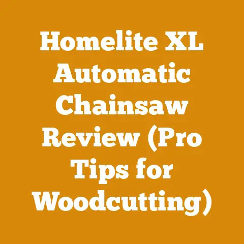 Homelite XL Automatic Chainsaw Review (Pro Tips for Woodcutting)
