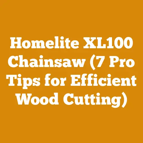 Homelite XL100 Chainsaw (7 Pro Tips for Efficient Wood Cutting)
