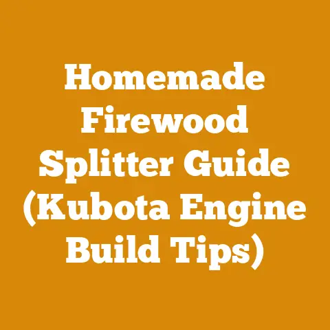 Homemade Firewood Splitter Guide (Kubota Engine Build Tips)