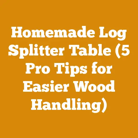 Homemade Log Splitter Table (5 Pro Tips for Easier Wood Handling)
