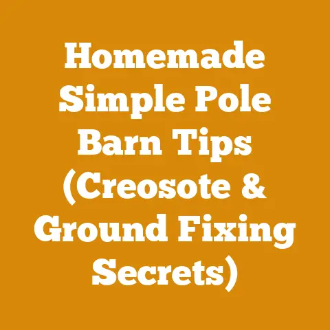 Homemade Simple Pole Barn Tips (Creosote & Ground Fixing Secrets)