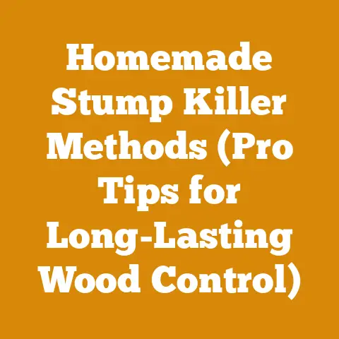 Homemade Stump Killer Methods (Pro Tips for Long-Lasting Wood Control)
