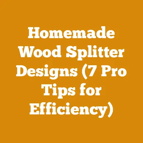 Homemade Wood Splitter Designs (7 Pro Tips for Efficiency)