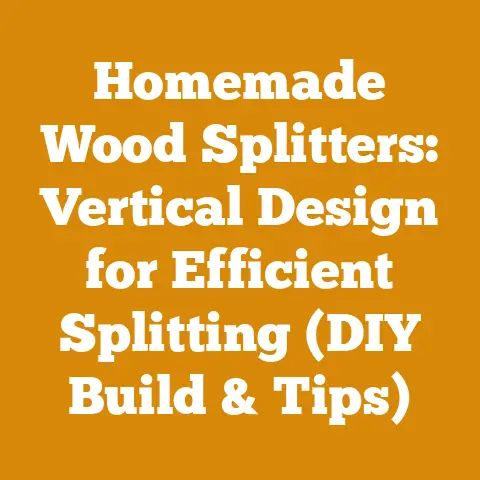 Homemade Wood Splitters: Vertical Design for Efficient Splitting (DIY Build & Tips)