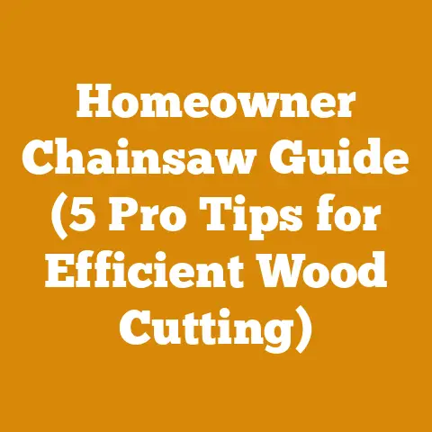 Homeowner Chainsaw Guide (5 Pro Tips for Efficient Wood Cutting)