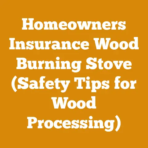 Homeowners Insurance Wood Burning Stove (Safety Tips for Wood Processing)