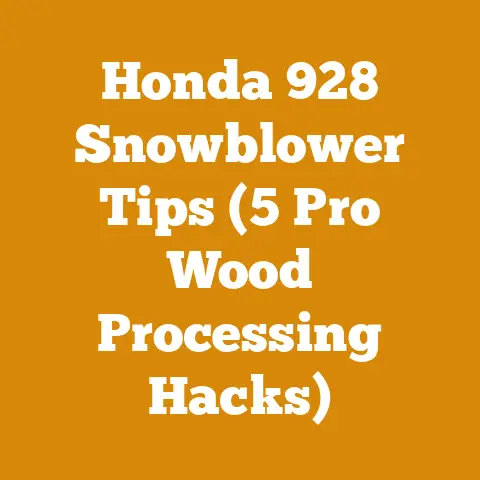 Honda 928 Snowblower Tips (5 Pro Wood Processing Hacks)