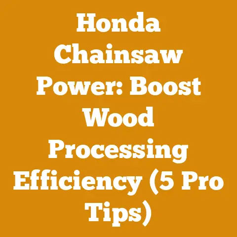 Honda Chainsaw Power: Boost Wood Processing Efficiency (5 Pro Tips)