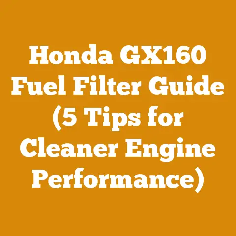 Honda GX160 Fuel Filter Guide (5 Tips for Cleaner Engine Performance)