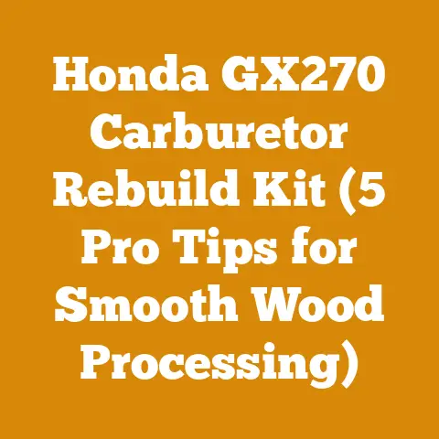 Honda GX270 Carburetor Rebuild Kit (5 Pro Tips for Smooth Wood Processing)