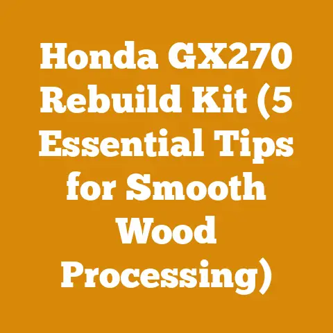 Honda GX270 Rebuild Kit (5 Essential Tips for Smooth Wood Processing)