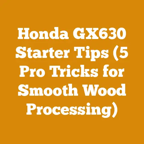 Honda GX630 Starter Tips (5 Pro Tricks for Smooth Wood Processing)