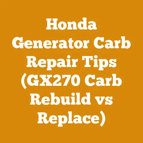 Honda Generator Carb Repair Tips (GX270 Carb Rebuild vs Replace)