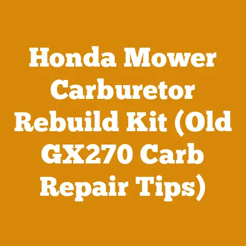 Honda Mower Carburetor Rebuild Kit (Old GX270 Carb Repair Tips)
