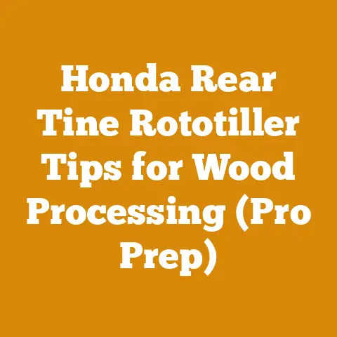 Honda Rear Tine Rototiller Tips for Wood Processing (Pro Prep)
