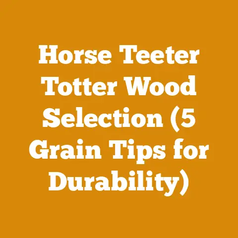 Horse Teeter Totter Wood Selection (5 Grain Tips for Durability)