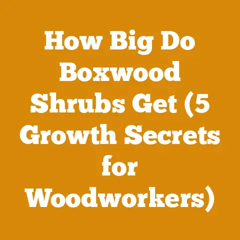How Big Do Boxwood Shrubs Get (5 Growth Secrets for Woodworkers)