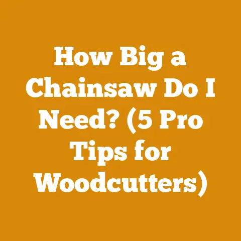 How Big a Chainsaw Do I Need? (5 Pro Tips for Woodcutters)