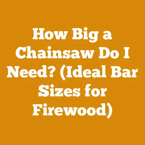 How Big a Chainsaw Do I Need? (Ideal Bar Sizes for Firewood)