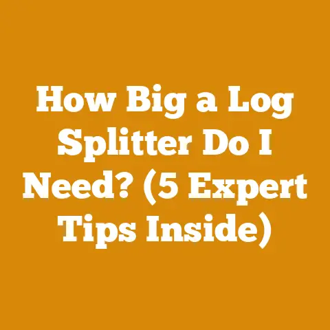 How Big a Log Splitter Do I Need? (5 Expert Tips Inside)
