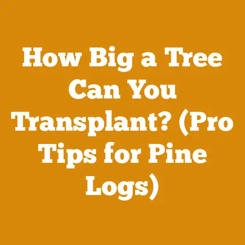 How Big a Tree Can You Transplant? (Pro Tips for Pine Logs)