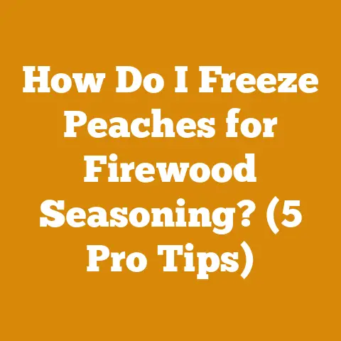 How Do I Freeze Peaches for Firewood Seasoning? (5 Pro Tips)