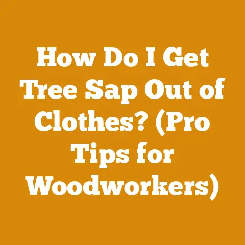 How Do I Get Tree Sap Out of Clothes? (Pro Tips for Woodworkers)