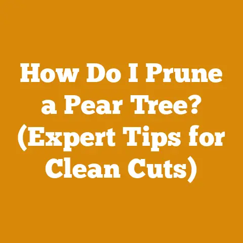 How Do I Prune a Pear Tree? (Expert Tips for Clean Cuts)
