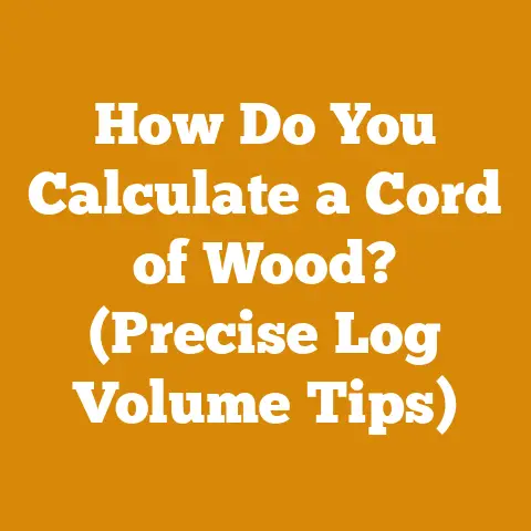 How Do You Calculate a Cord of Wood? (Precise Log Volume Tips)