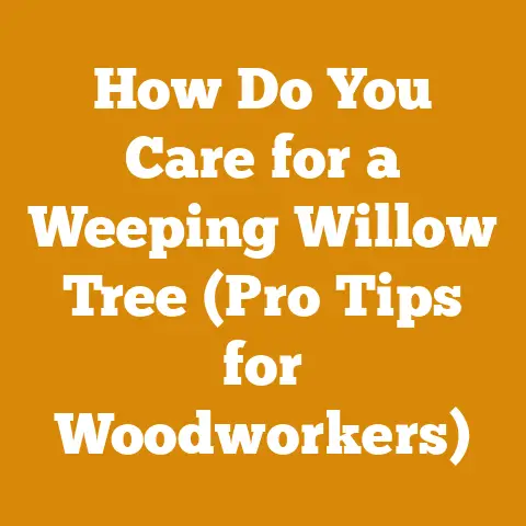 How Do You Care for a Weeping Willow Tree (Pro Tips for Woodworkers)