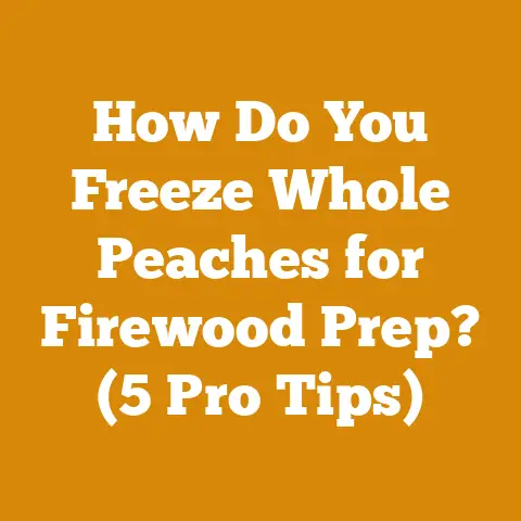 How Do You Freeze Whole Peaches for Firewood Prep? (5 Pro Tips)