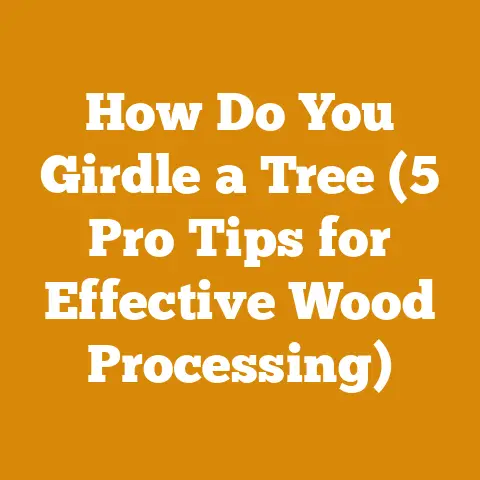 How Do You Girdle a Tree (5 Pro Tips for Effective Wood Processing)