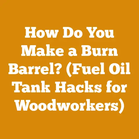 How Do You Make a Burn Barrel? (Fuel Oil Tank Hacks for Woodworkers)