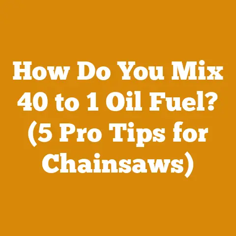 How Do You Mix 40 to 1 Oil Fuel? (5 Pro Tips for Chainsaws)