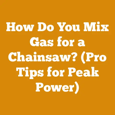 How Do You Mix Gas for a Chainsaw? (Pro Tips for Peak Power)