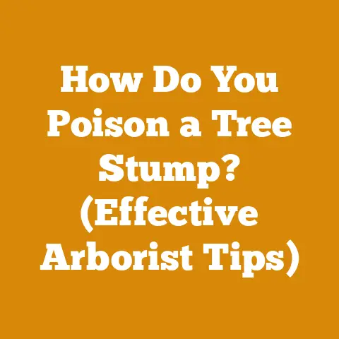 How Do You Poison a Tree Stump? (Effective Arborist Tips)