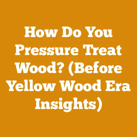 How Do You Pressure Treat Wood? (Before Yellow Wood Era Insights)