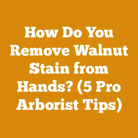 How Do You Remove Walnut Stain from Hands? (5 Pro Arborist Tips)