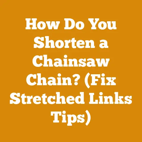 How Do You Shorten a Chainsaw Chain? (Fix Stretched Links Tips)